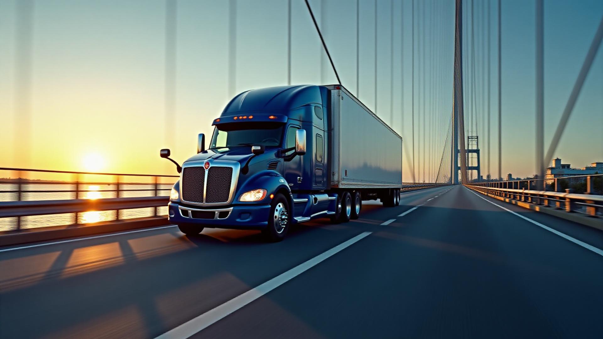 Nook's Heavy Hauler crossing the Ravenel Bridge in Charleston